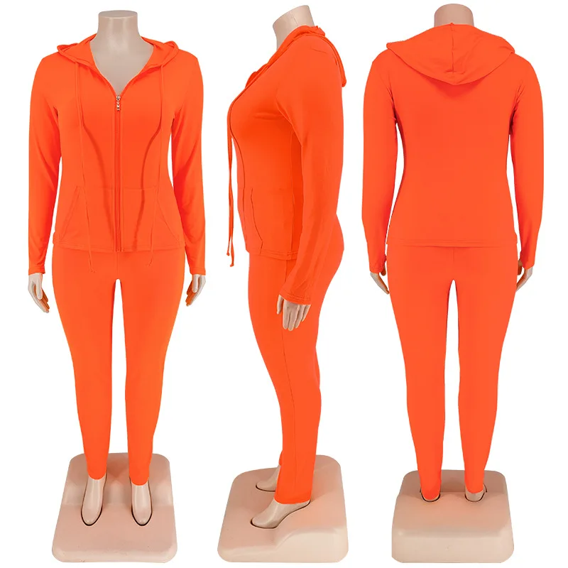 CM.YAYA Elegant Plus Size Women's Set Ong Sleeve Track Zip Sweatshirt and Pants Set Fashion Tracksuit Two 2 Piece Set Outfits CM.YAYA Elegant Plus Size Women's Set Ong Sleeve Track Zip Sweatshirt and Pants Set Fashion Tracksuit Two 2 Piece Set Outfits
