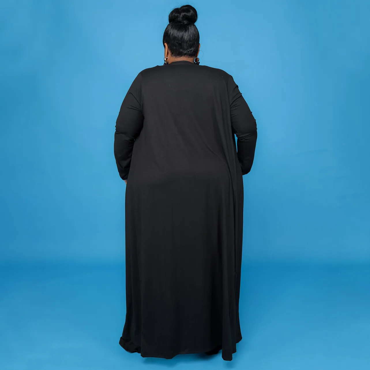 CM.YAYA Plus Size Women Straight Pants Suit + Long Open Stitch Clock + Tank Matching 3-piece Set Outftis Street Curve Tracksuit CM.YAYA Plus Size Women Straight Pants Suit + Long Open Stitch Clock + Tank Matching 3-piece Set Outftis Street Curve Tracksuit