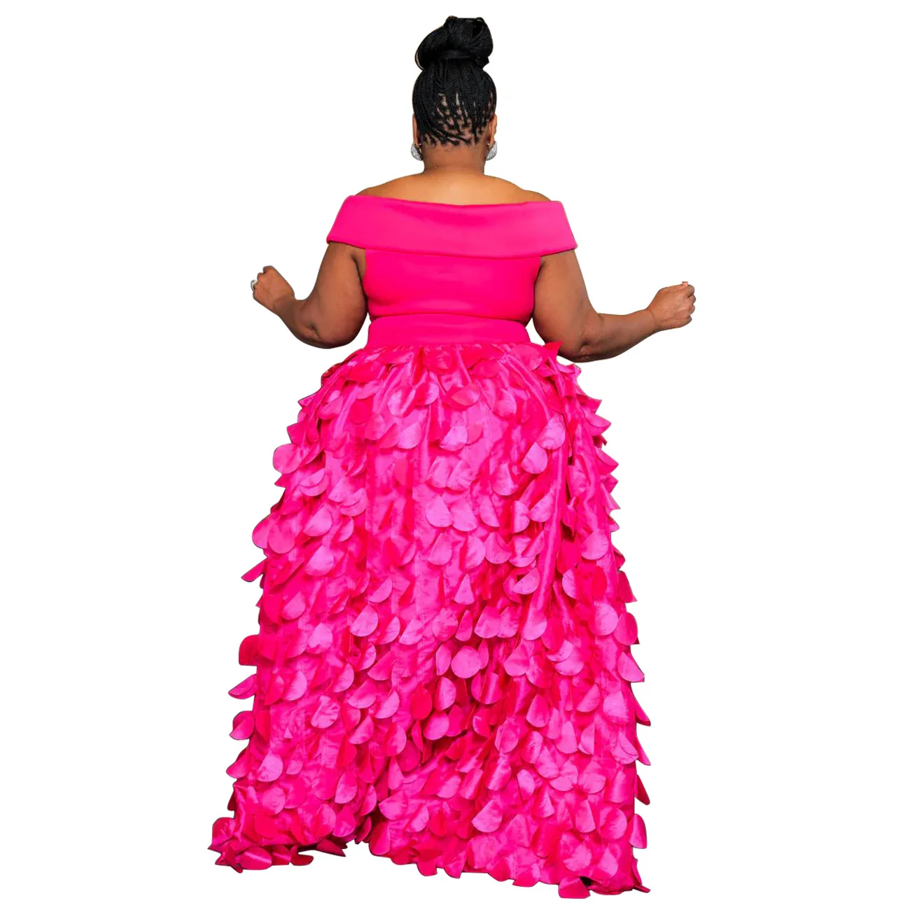 CM.YAYA Plus Size Women Short Sleeve Slash Neck Big Swing Loose Smock Maxi Dress 2024 Fall Party Evening Long Dresses CM.YAYA Plus Size Women Short Sleeve Slash Neck Big Swing Loose Smock Maxi Dress 2024 Fall Party Evening Long Dresses