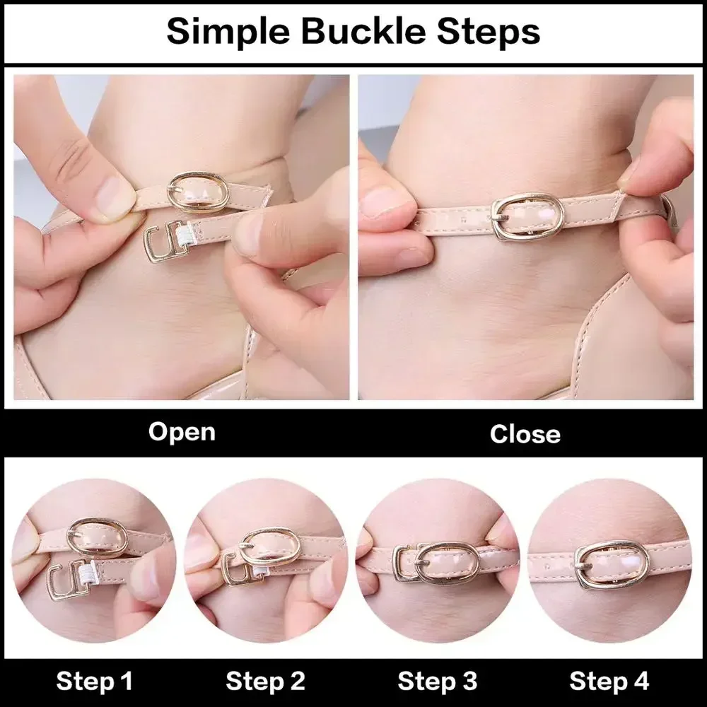 Women's Sandals Silver Gold Summer Open Toe Ankle Strap Comfort Low Block Chunky High Heels Party Dress Sexy Pumps Wedding Shoes