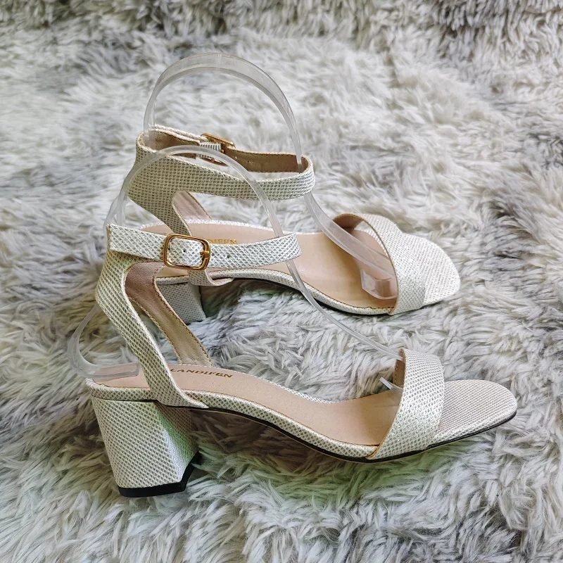 Women's Sandals Silver Gold Summer Open Toe Ankle Strap Comfort Low Block Chunky High Heels Party Dress Sexy Pumps Wedding Shoes Women's Sandals Silver Gold Summer Open Toe Ankle Strap Comfort Low Block Chunky High Heels Party Dress Sexy Pumps Wedding Shoes