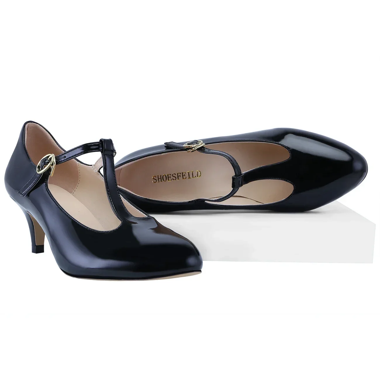 Women Pumps Shallow Mouth 5cm Low High Heels Patent Leather Ladies Office Work Nude Wedding Party Dress Shoes Large Size 42