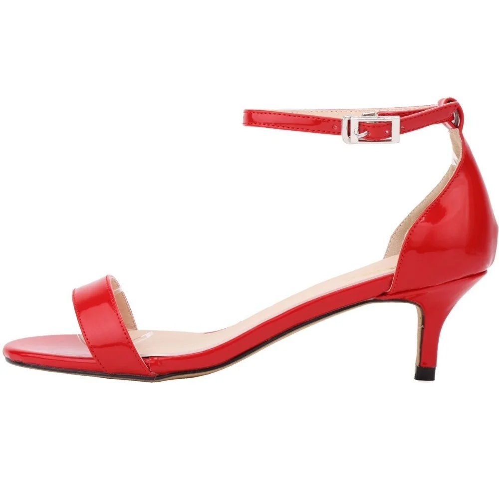 Women Sandals Summer Casual 5cm Low Heels Ankle Strap Sandal Open Toes Sexy High Heels Office Pumps Wedding Party Dress Shoes