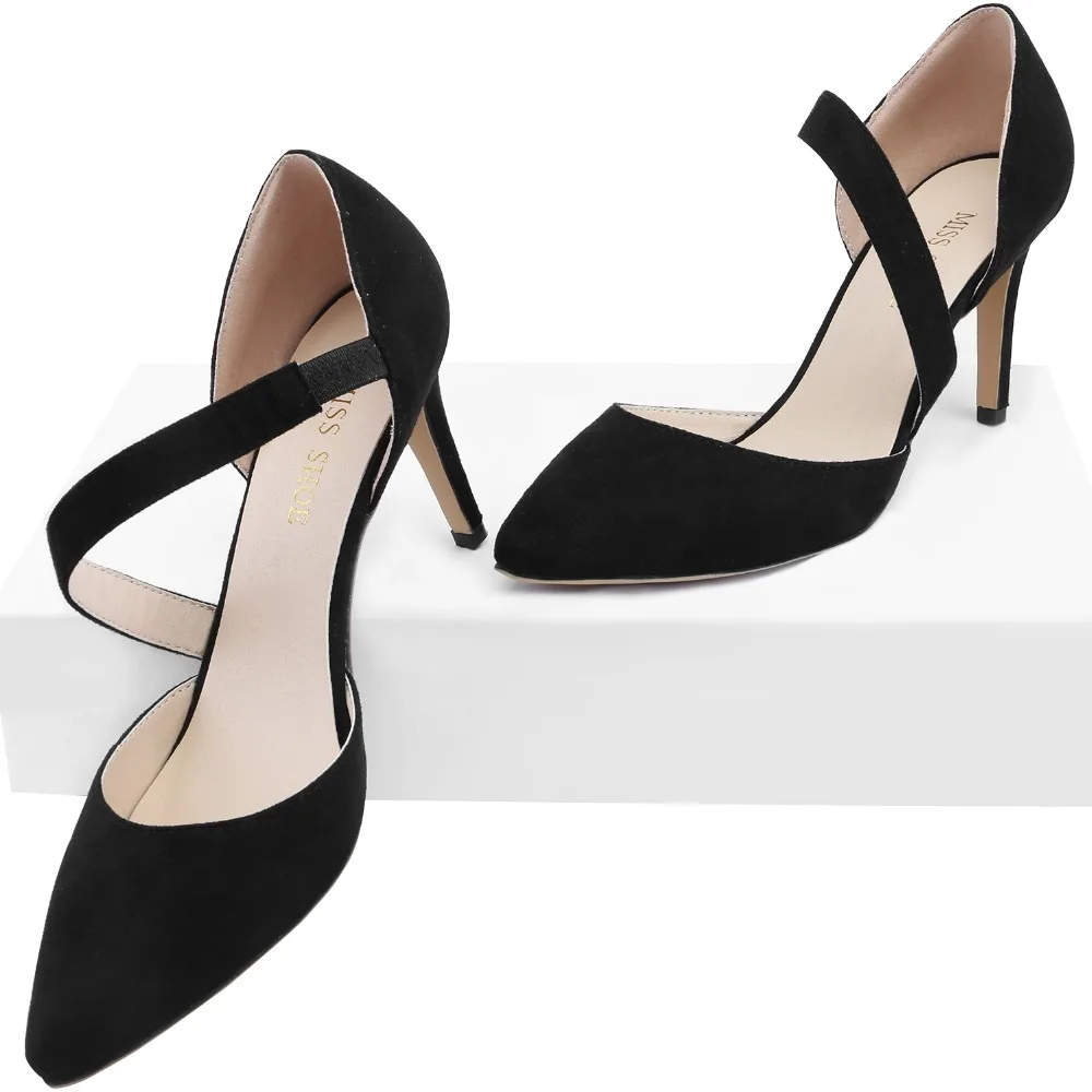 Women Pumps Stilettos Fashion 9CM Sexy Slip-on High Heels Pointed Toes Thin Heel Black Office Classic Party Dress Wedding Shoes Women Pumps Stilettos Fashion 9CM Sexy Slip-on High Heels Pointed Toes Thin Heel Black Office Classic Party Dress Wedding Shoes