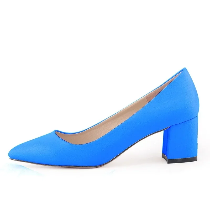 Women Pumps New Style Nude Casual 5cm Low Pointed Toes Thick High Heels Ladies Office Work Black Socialite Party Wedding Shoes Women Pumps New Style Nude Casual 5cm Low Pointed Toes Thick High Heels Ladies Office Work Black Socialite Party Wedding Shoes