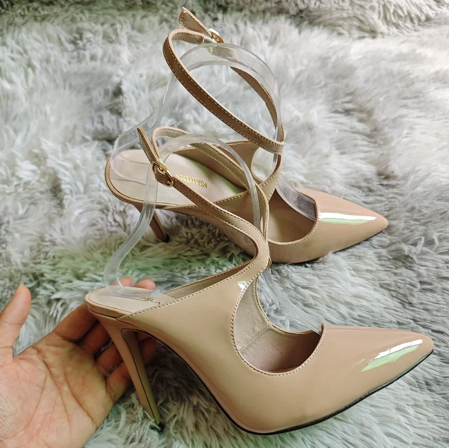 Women Ankle Strap Sandals Summer Sexy Pumps 11cm Pointed Toe High Heels Stilettos Nighclub Party Dress Wedding Jazz Dance Shoes Women Ankle Strap Sandals Summer Sexy Pumps 11cm Pointed Toe High Heels Stilettos Nighclub Party Dress Wedding Jazz Dance Shoes