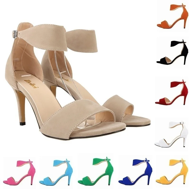 Women Sandals 2026 Summer 9cm Sexy Open Toes Buckle Strap Sandals Classic Dance High Heels Stilettos Party Wedding Pumps Shoes Women Sandals 2026 Summer 9cm Sexy Open Toes Buckle Strap Sandals Classic Dance High Heels Stilettos Party Wedding Pumps Shoes