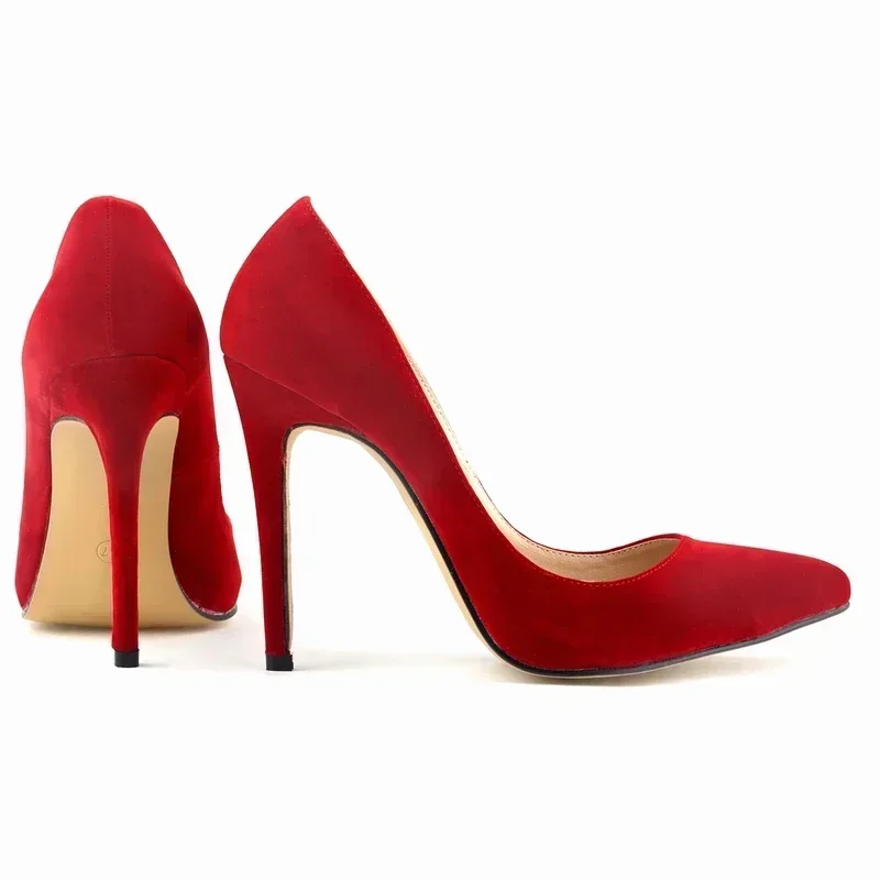 Women Stilettos Fashion Classic 11cm Sexy Pointed Toes High Heels Pumps Ladies Elegant Thin Heel Jazz Dance Party Wedding Shoes