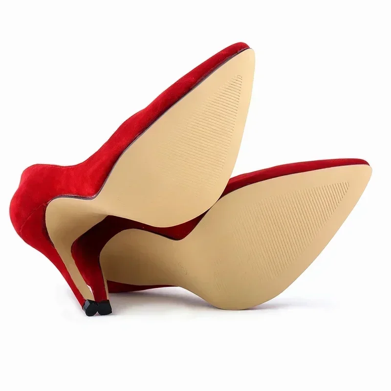 Women Stilettos Fashion Classic 11cm Sexy Pointed Toes High Heels Pumps Ladies Elegant Thin Heel Jazz Dance Party Wedding Shoes