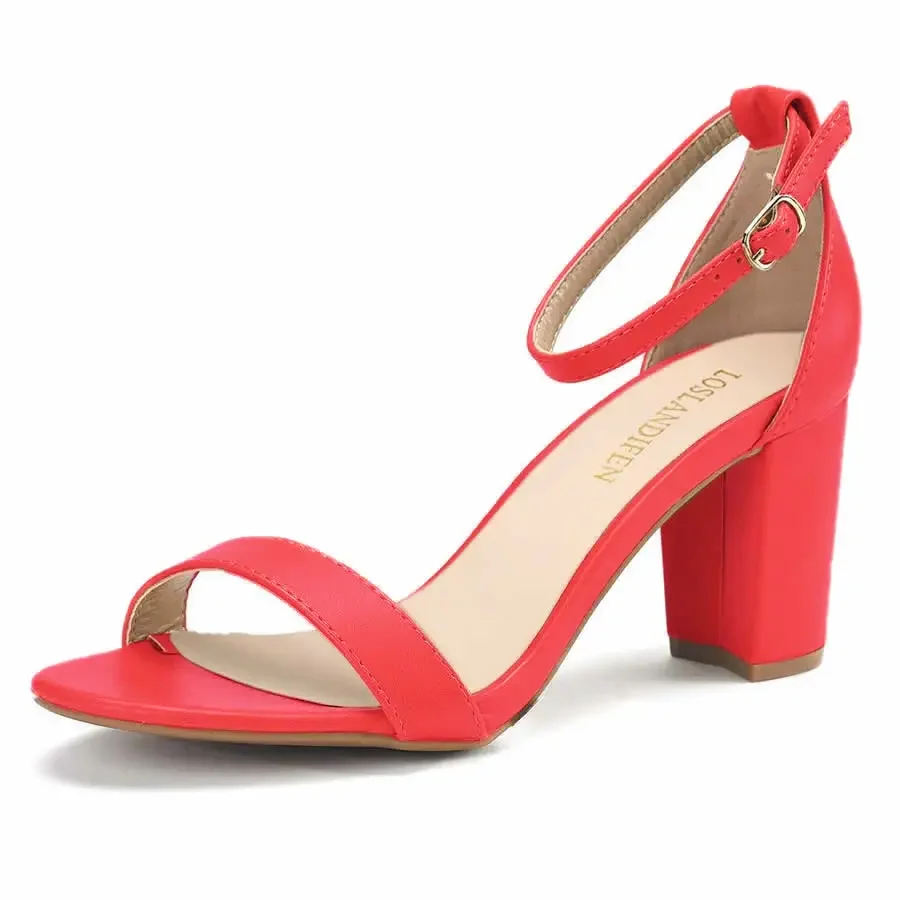 Women Sandals 2026 Summer Sexy Pumps 5cm Low Heel Ankle Strap Sandal Open Toes Thick High Heels Office Wedding Party Dress Shoes Women Sandals 2026 Summer Sexy Pumps 5cm Low Heel Ankle Strap Sandal Open Toes Thick High Heels Office Wedding Party Dress Shoes