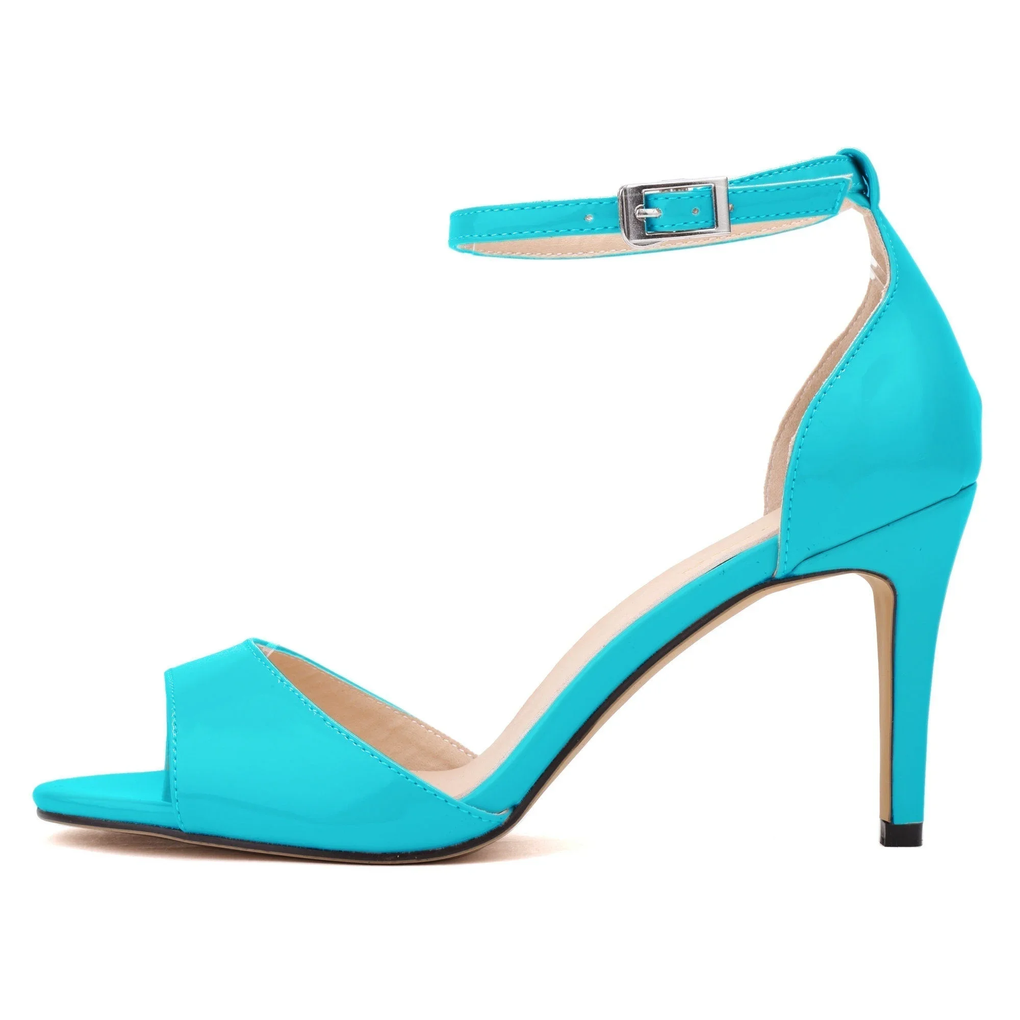 Women Sandals Summer Sexy Pumps Open Toe 9cm Mid High Heels Ankle Strap Stiletto Classic Dress Elegant Wedding Party Dress Shoes Women Sandals Summer Sexy Pumps Open Toe 9cm Mid High Heels Ankle Strap Stiletto Classic Dress Elegant Wedding Party Dress Shoes