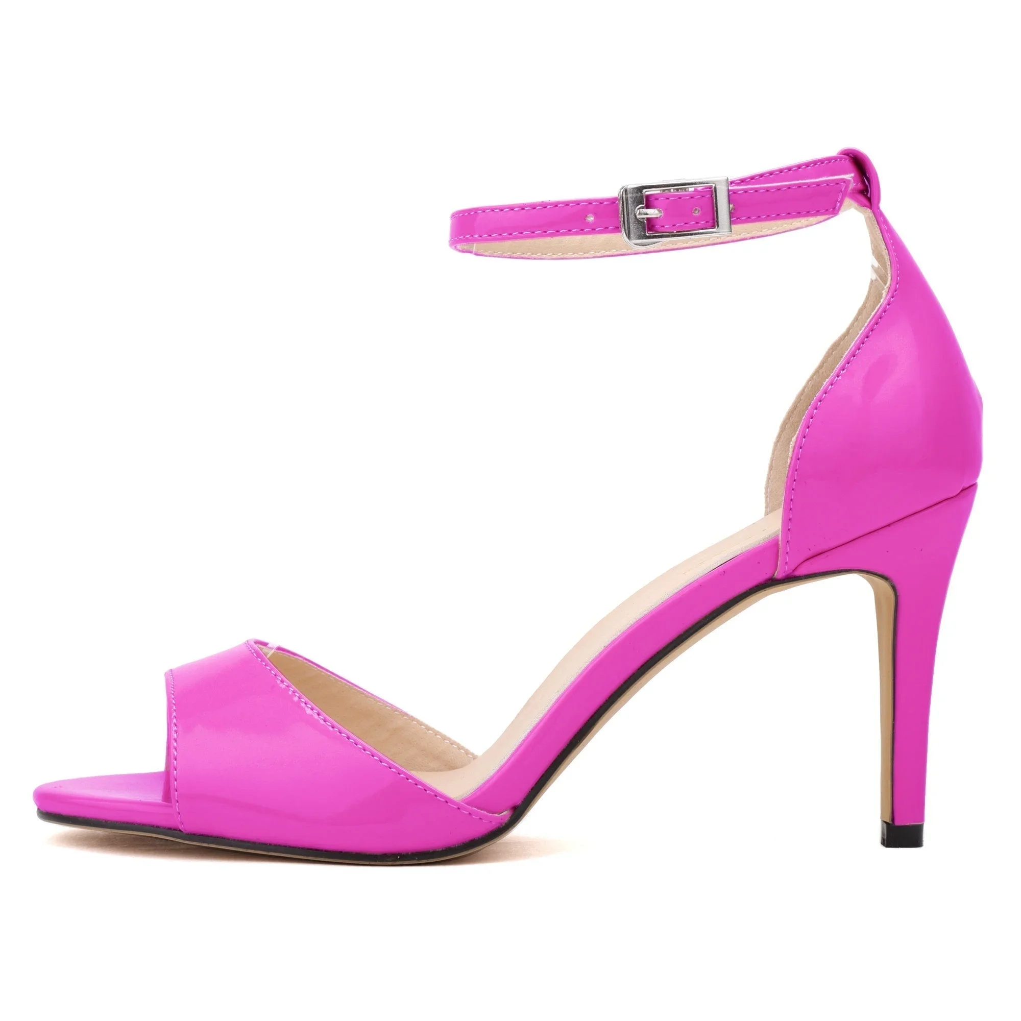 Women Sandals Summer Sexy Pumps Open Toe 9cm Mid High Heels Ankle Strap Stiletto Classic Dress Elegant Wedding Party Dress Shoes Women Sandals Summer Sexy Pumps Open Toe 9cm Mid High Heels Ankle Strap Stiletto Classic Dress Elegant Wedding Party Dress Shoes