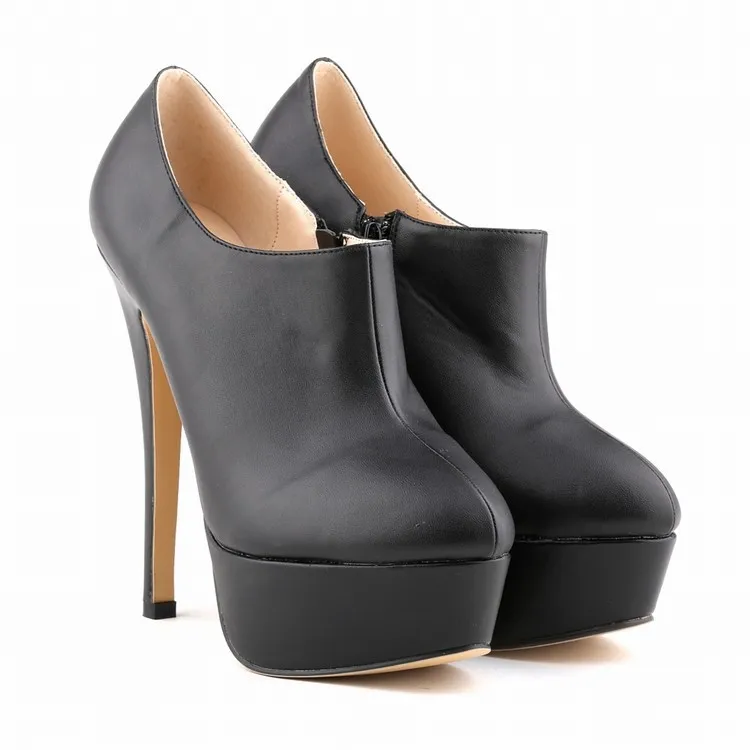 Women Boots Stiletto 2026 Fashion Autumn Winter Sexy 14cm Round Toes High Heels Ladies Casual Platform Pumps Leather Party Shoes Women Boots Stiletto 2026 Fashion Autumn Winter Sexy 14cm Round Toes High Heels Ladies Casual Platform Pumps Leather Party Shoes