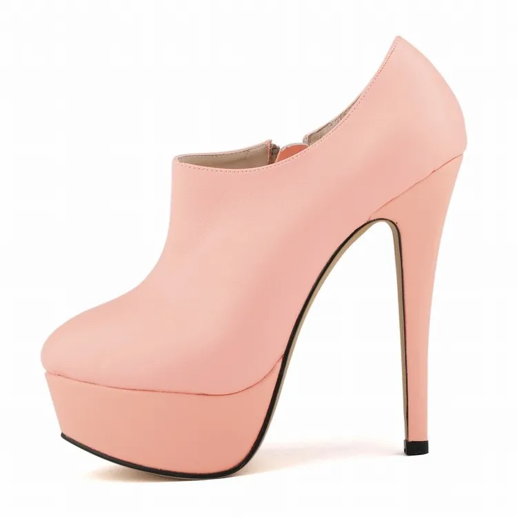 Women Boots Stiletto 2026 Fashion Autumn Winter Sexy 14cm Round Toes High Heels Ladies Casual Platform Pumps Leather Party Shoes Women Boots Stiletto 2026 Fashion Autumn Winter Sexy 14cm Round Toes High Heels Ladies Casual Platform Pumps Leather Party Shoes