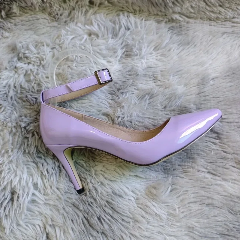 Women Sexy Pumps Stilettos 9cm Mid Pointed Toes High Heels Classic Spring Brand Design Office Black Red Dress Wedding Shoes