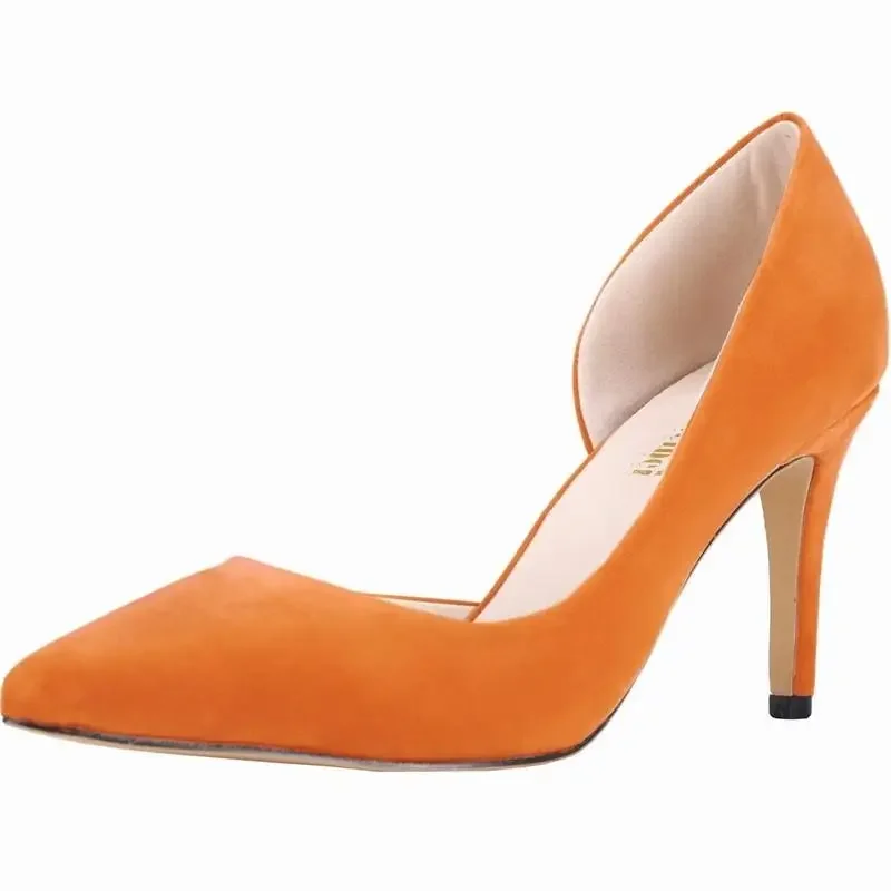 Women Pumps Stilettos Fashion 8cm Office Sexy High Heels Bridal Thin Heel Lady Hollow Party Dress Wedding Shoes Plus Size 42