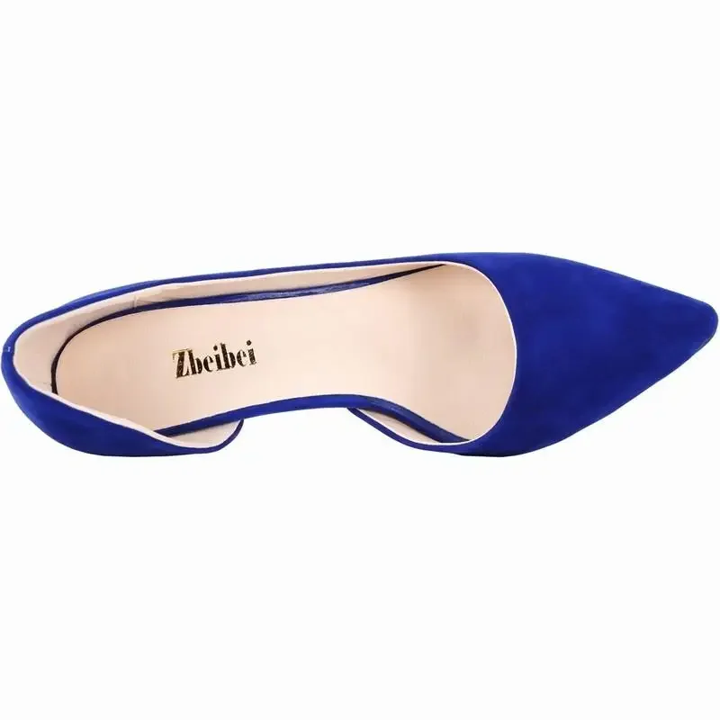 Women Pumps Stilettos Fashion 8cm Office Sexy High Heels Bridal Thin Heel Lady Hollow Party Dress Wedding Shoes Plus Size 42