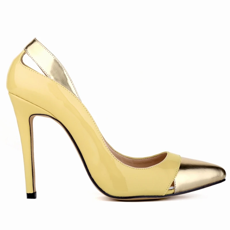 Women Pumps Stilettos Sexy 11cm Patent Leather Mix Color Pumps Pointed Toe Thin High Heels Spring Shallow Party Wedding Shoes Women Pumps Stilettos Sexy 11cm Patent Leather Mix Color Pumps Pointed Toe Thin High Heels Spring Shallow Party Wedding Shoes