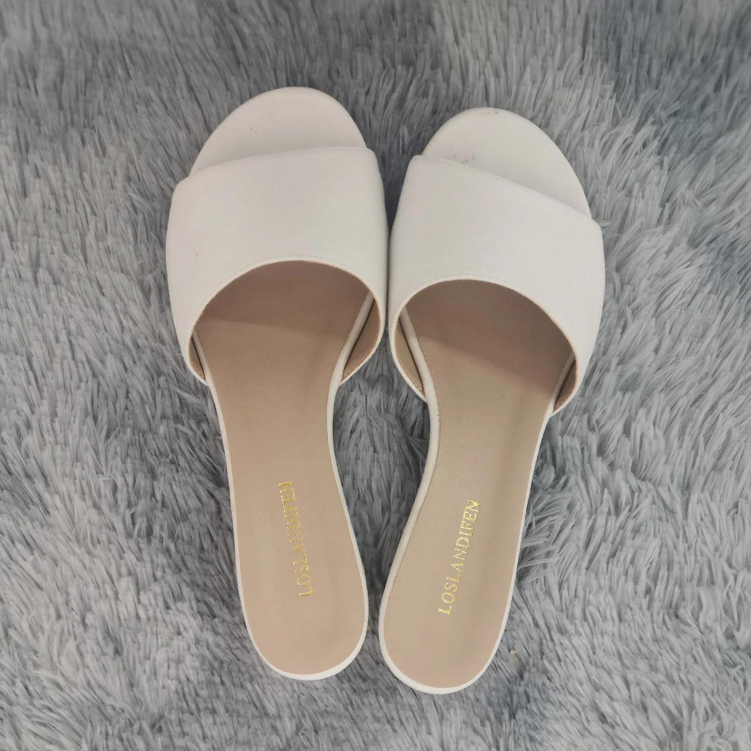 Women Temperament Slippers 3cm Velvet Mules Wedge Sandals Slipper Open Toe High Heels Casual Dress Party Woman Shoes Plus Size