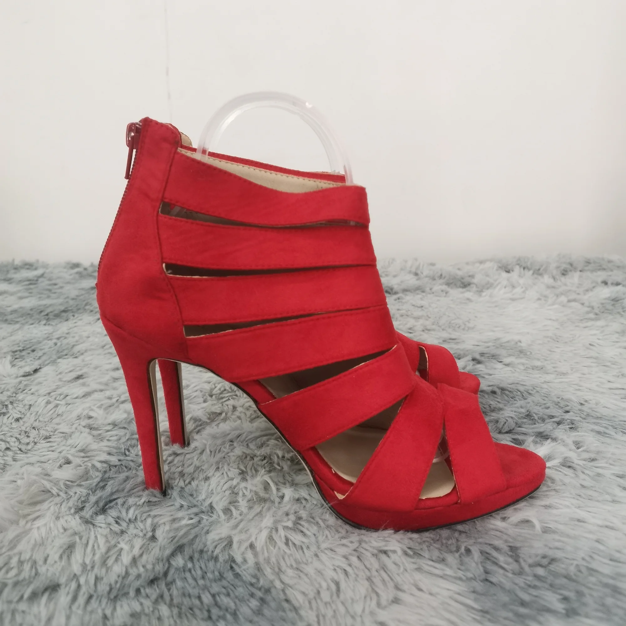 New Fashion show Women Sandals Fashion Sexy High Heels Platform Pumps Peep Toe Sandals Casual White Red Wedding Shoes Plus Size