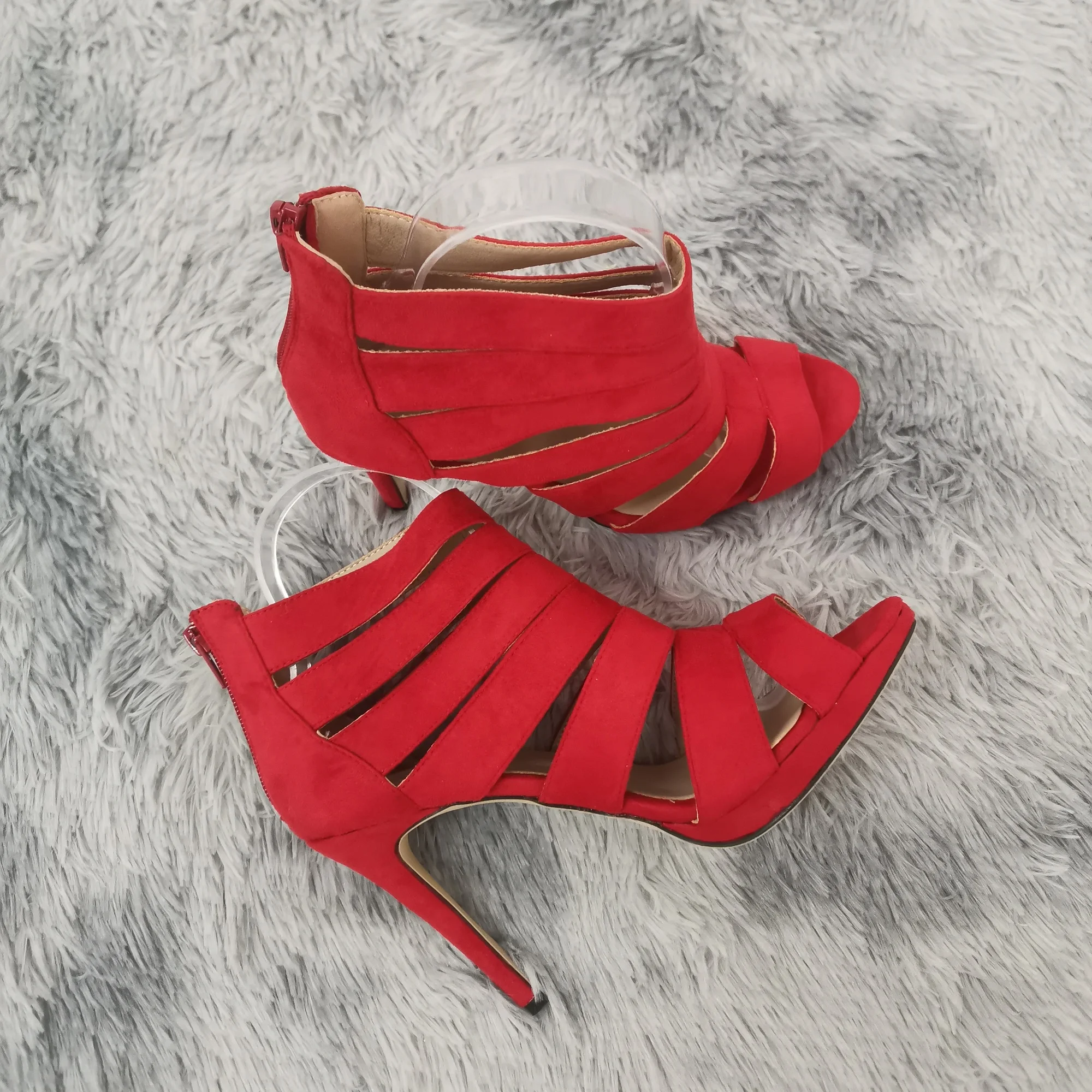New Fashion show Women Sandals Fashion Sexy High Heels Platform Pumps Peep Toe Sandals Casual White Red Wedding Shoes Plus Size