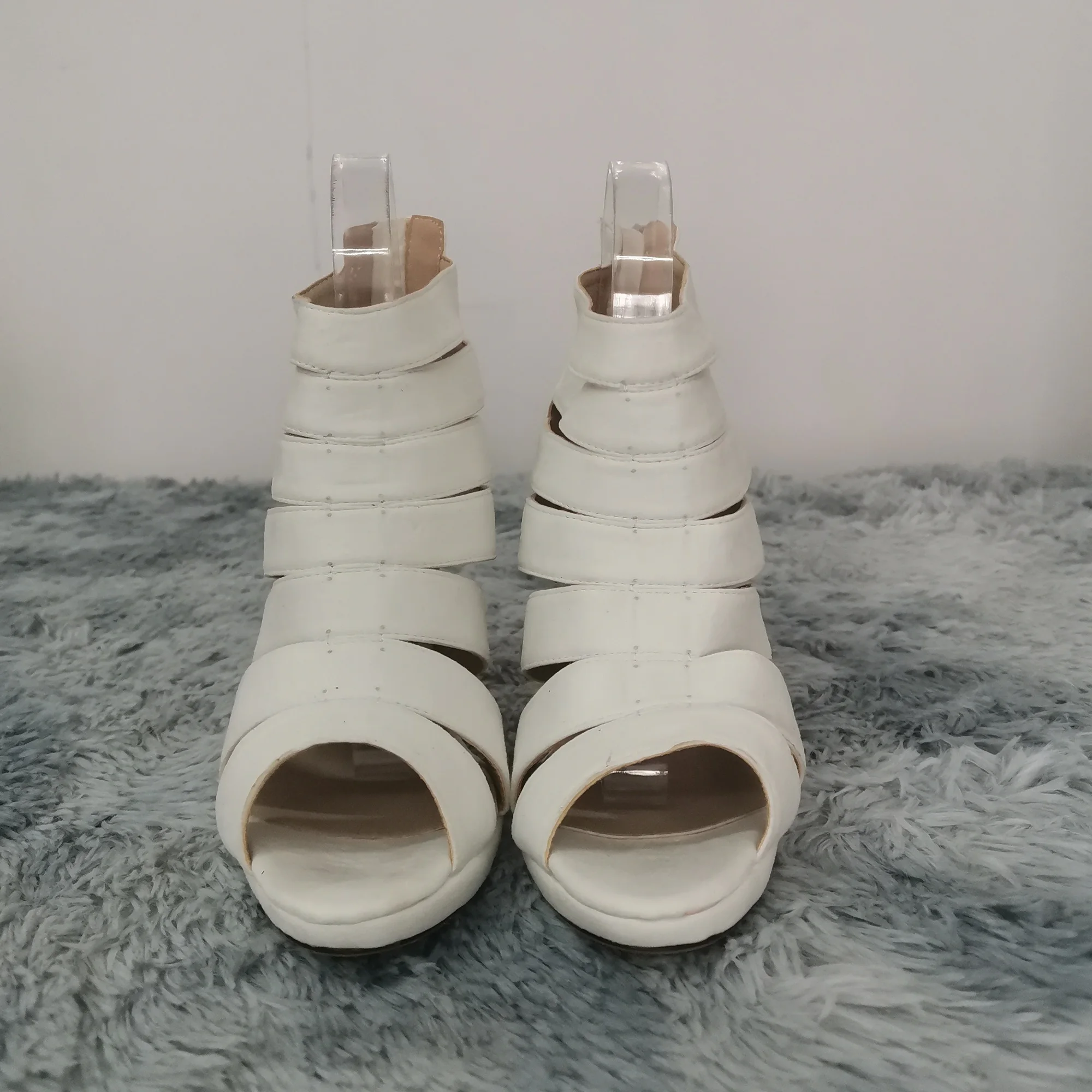 New Fashion show Women Sandals Fashion Sexy High Heels Platform Pumps Peep Toe Sandals Casual White Red Wedding Shoes Plus Size