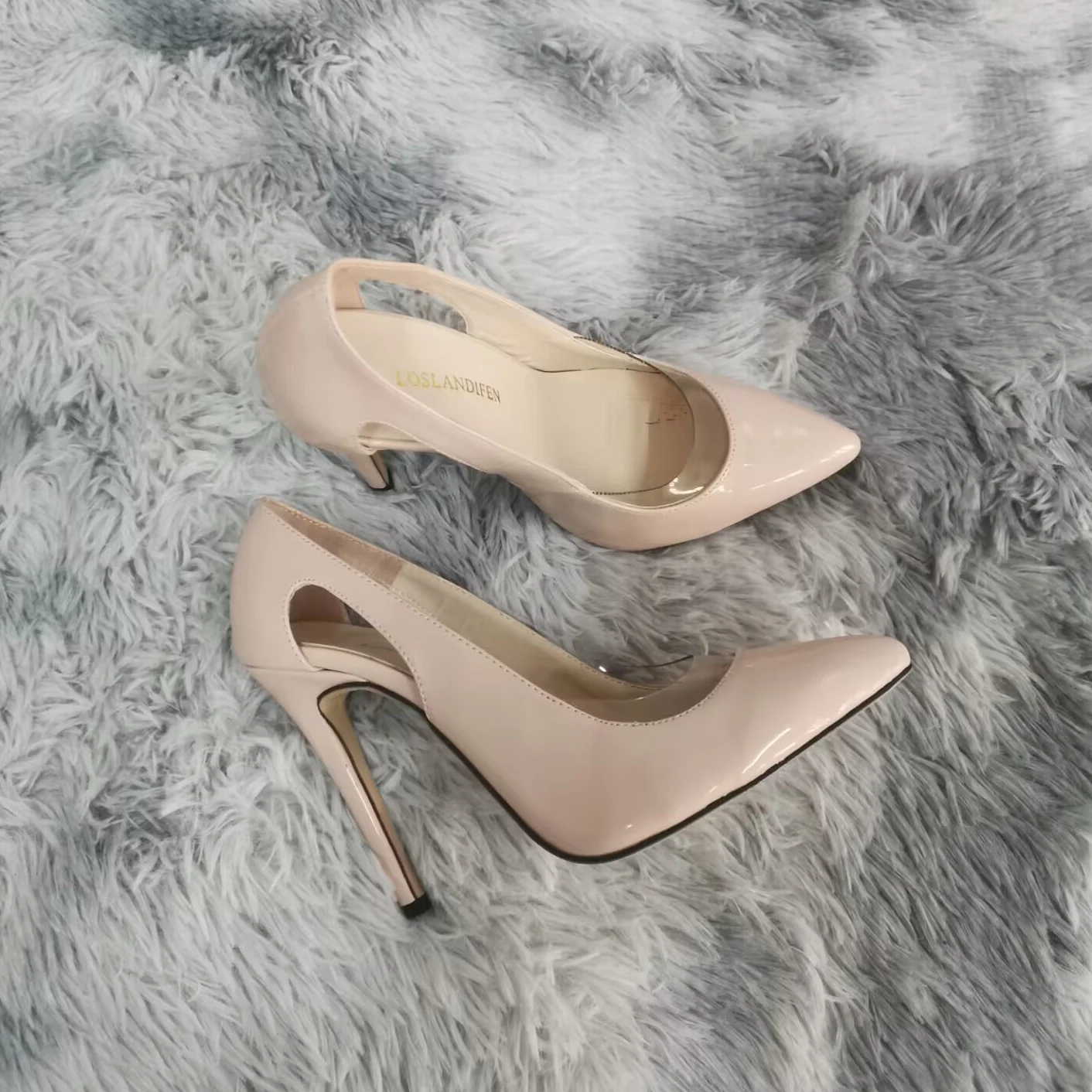 Women Stilettos Pumps Fashion Sexy 11cm Hollow Pointed Toe High Heels Shoes New Spring Party Dress Wedding Shoes Plus Size 42