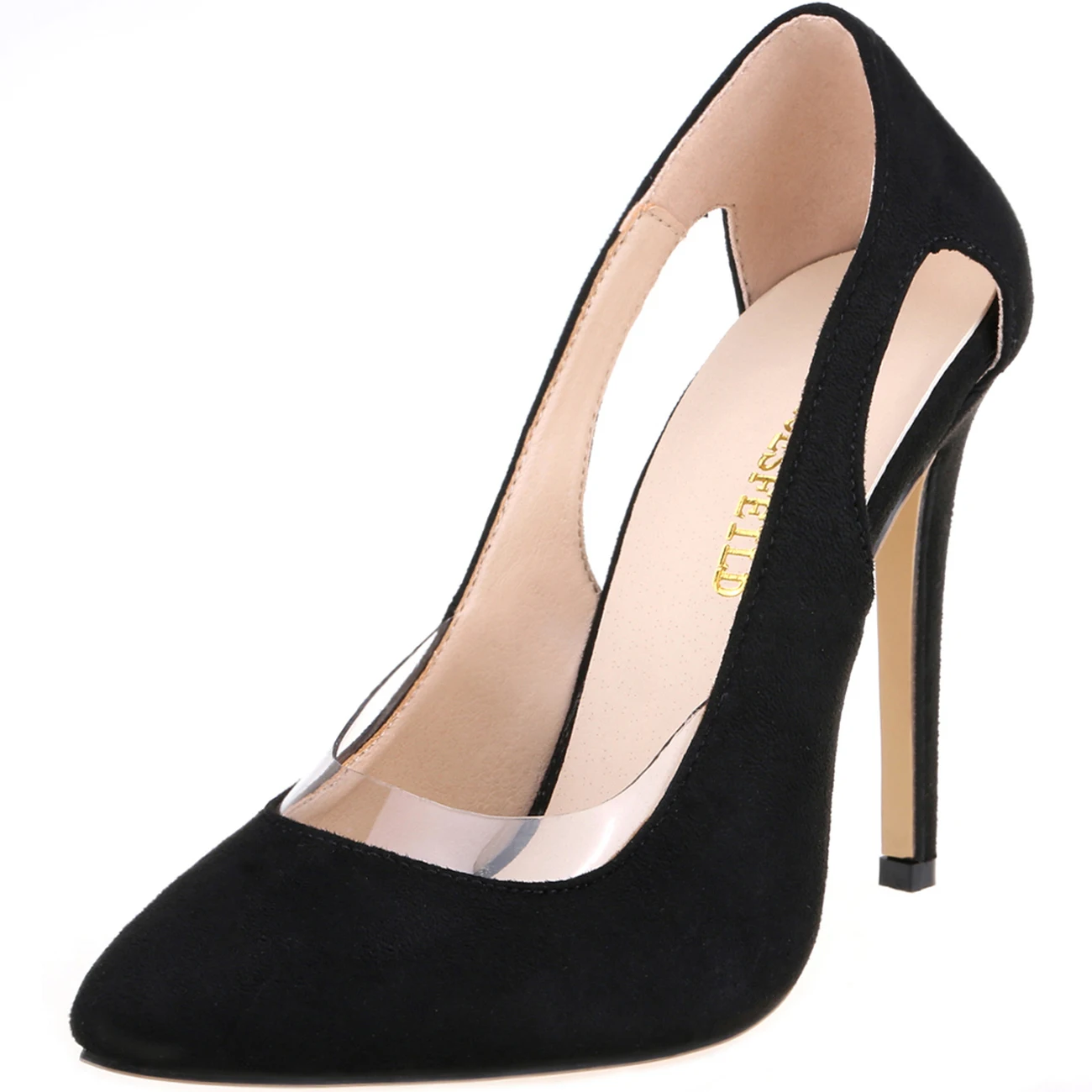 Women Stilettos Pumps Fashion Sexy 11cm Hollow Pointed Toe High Heels Shoes New Spring Party Dress Wedding Shoes Plus Size 42