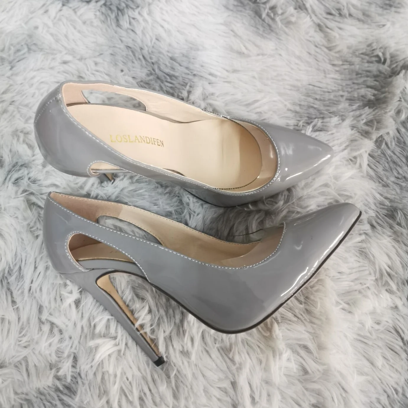 Women Stilettos Pumps Fashion Sexy 11cm Hollow Pointed Toe High Heels Shoes New Spring Party Dress Wedding Shoes Plus Size 42