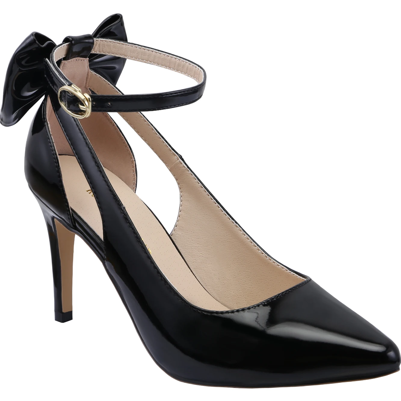 Plus Size Women Pumps Sexy 9cm Pointed Toe High Heels Ankle Strap Slingback Stilettos Bow Kitten Heel Party Dress Wedding Shoes Plus Size Women Pumps Sexy 9cm Pointed Toe High Heels Ankle Strap Slingback Stilettos Bow Kitten Heel Party Dress Wedding Shoes