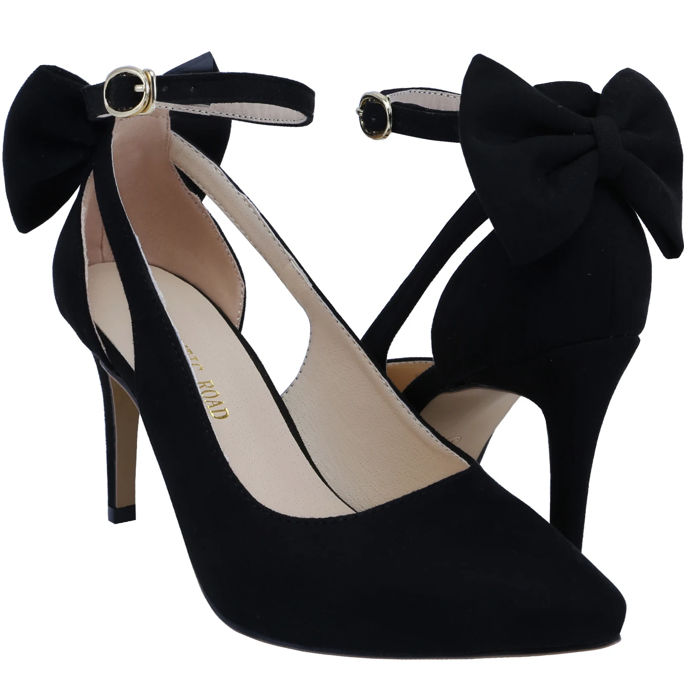 Plus Size Women Pumps Sexy 9cm Pointed Toe High Heels Ankle Strap Slingback Stilettos Bow Kitten Heel Party Dress Wedding Shoes Plus Size Women Pumps Sexy 9cm Pointed Toe High Heels Ankle Strap Slingback Stilettos Bow Kitten Heel Party Dress Wedding Shoes