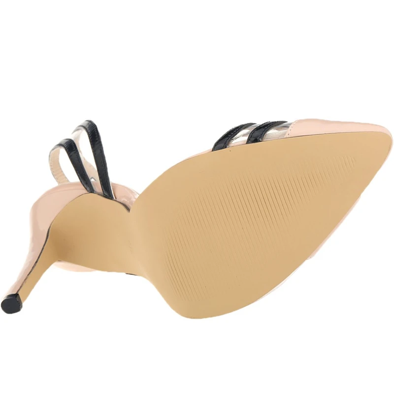 New Slingbacks Women Pumps 11cm Sexy High Heels Pointed Toe Stiletto Summer Party Dress Wedding Shoes Plus Size 302-39PA