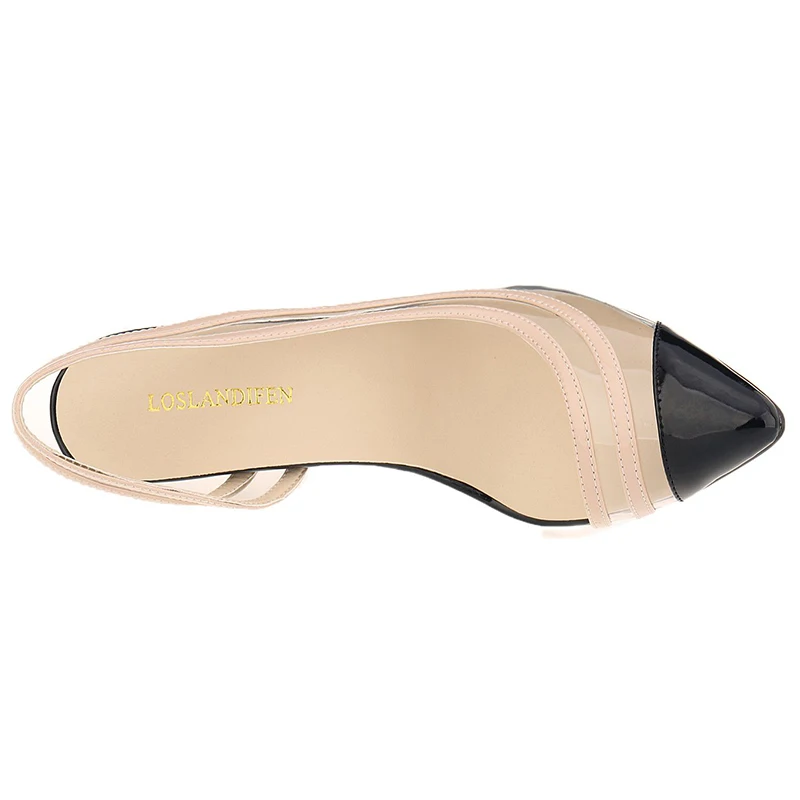 New Slingbacks Women Pumps 11cm Sexy High Heels Pointed Toe Stiletto Summer Party Dress Wedding Shoes Plus Size 302-39PA