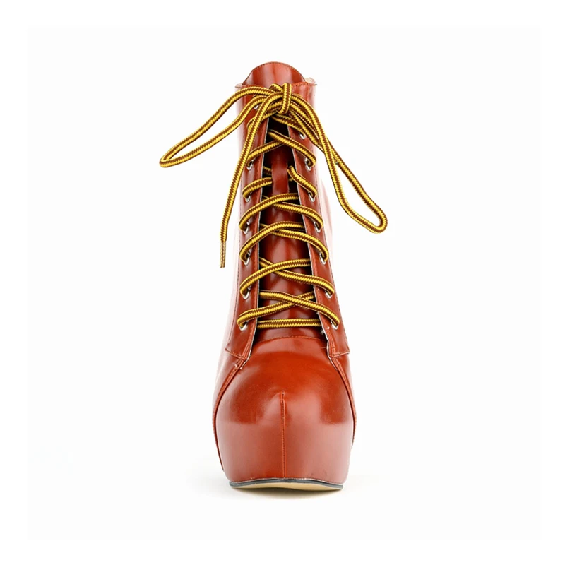 Women Boots 2026 Fashion Sexy 14cm Round Toe Thin High Heels Platform Short Ankle Boots Elegant Autumn Winter Shoes Plus Size 43 Women Boots 2026 Fashion Sexy 14cm Round Toe Thin High Heels Platform Short Ankle Boots Elegant Autumn Winter Shoes Plus Size 43