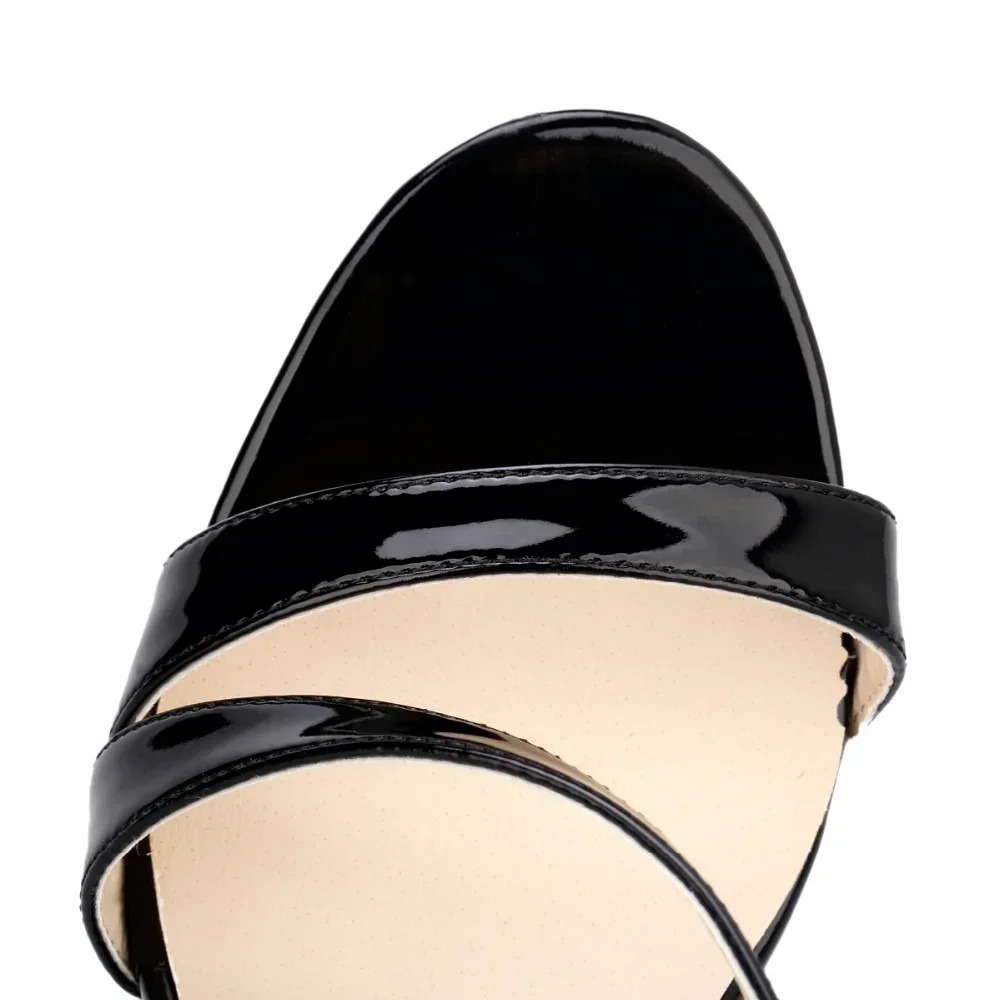 Ladies Dancing Shoes Sexy Women's Sandals Solid Open Toe High Heels Summer Ankle Strap Stiletto Dress Fish Mouth Sandal Women