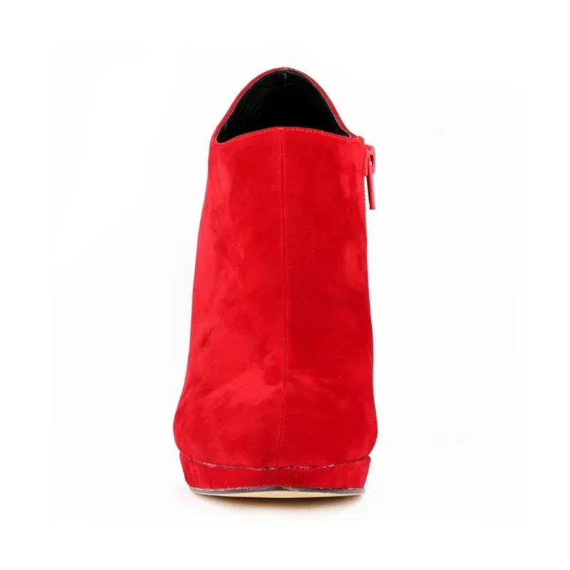 Women Ankle Boots 2026 Autumn Winter Warm Zip Round Toe Footwear 11CM High Heels Female Boots Short Botas Ladies Elegant Shoes Women Ankle Boots 2026 Autumn Winter Warm Zip Round Toe Footwear 11CM High Heels Female Boots Short Botas Ladies Elegant Shoes