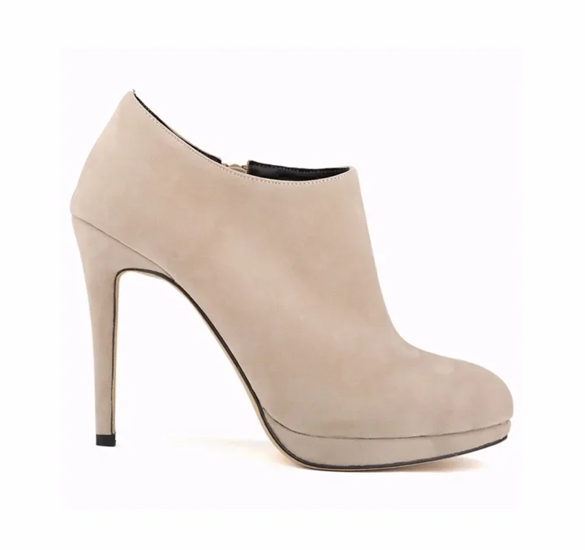 Women Ankle Boots 2026 Autumn Winter Warm Zip Round Toe Footwear 11CM High Heels Female Boots Short Botas Ladies Elegant Shoes Women Ankle Boots 2026 Autumn Winter Warm Zip Round Toe Footwear 11CM High Heels Female Boots Short Botas Ladies Elegant Shoes