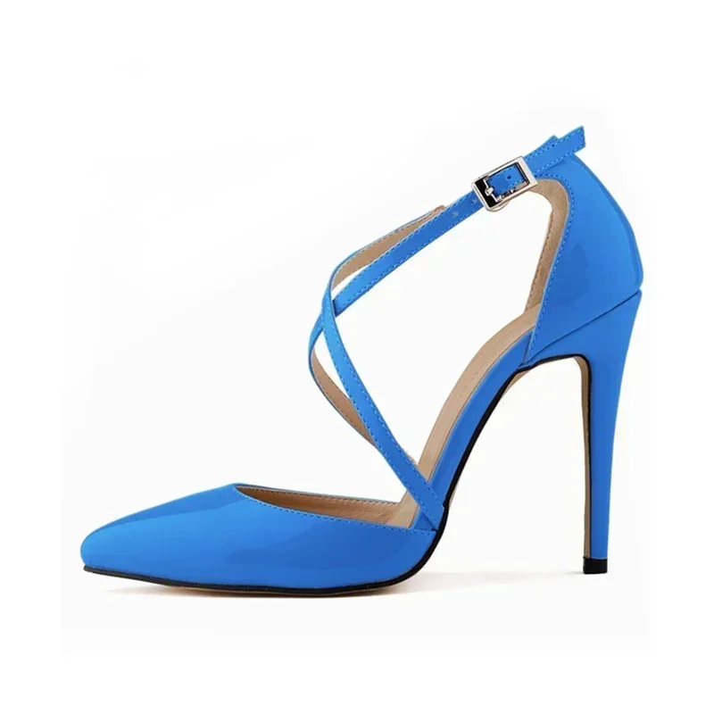 Large Size Women Sexy Pumps 2026 Summer Outdoor Casual Pointed Toes Hollow Stilettos Cross Strap High Heels Female Wedding Shoes Large Size Women Sexy Pumps 2026 Summer Outdoor Casual Pointed Toes Hollow Stilettos Cross Strap High Heels Female Wedding Shoes