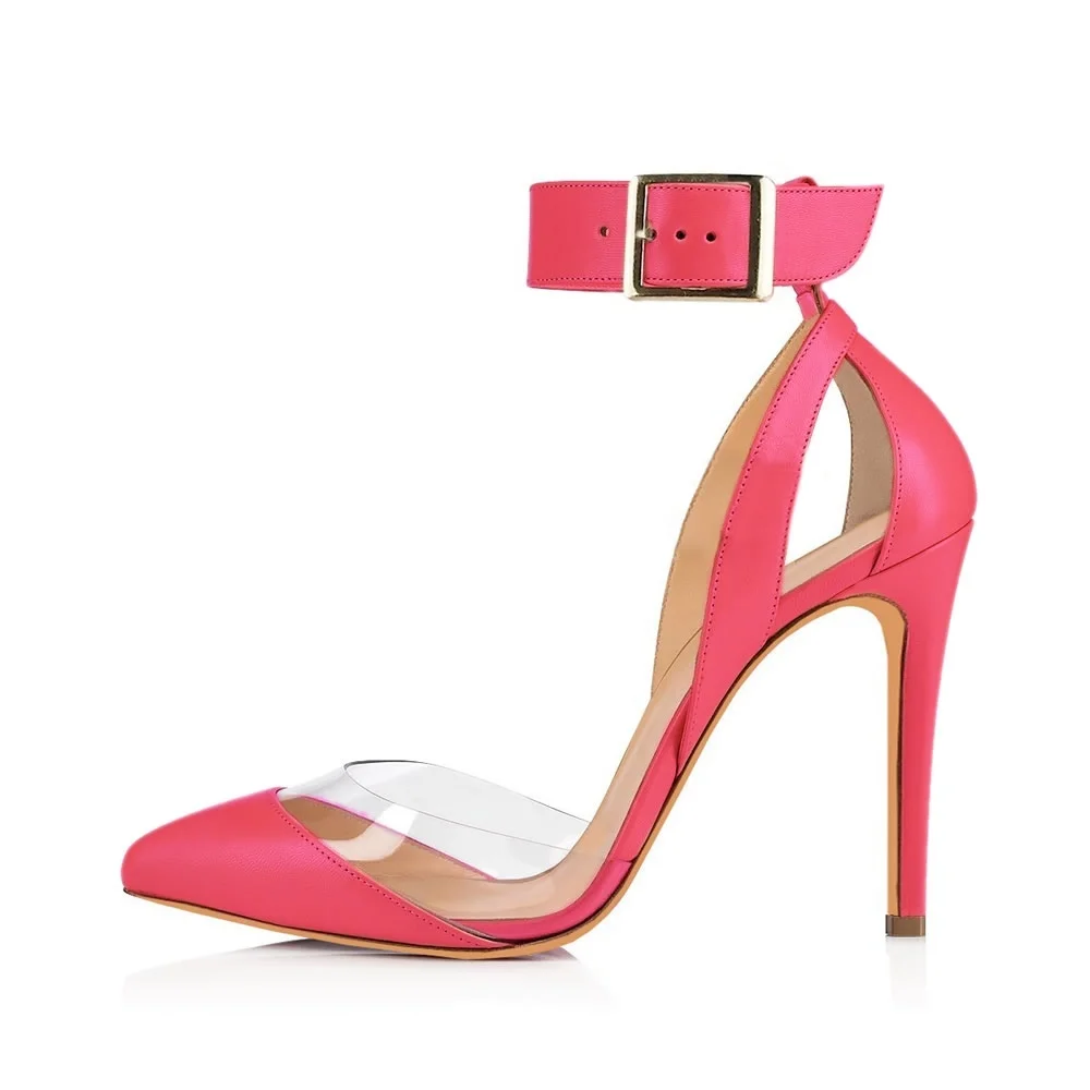 Women Sandals 11 cm Sexy Hollow Transparent Ankle Strap High Heels 2026 Summer Pointed Toes Pumps Party Wedding Dress Shoes Women Sandals 11 cm Sexy Hollow Transparent Ankle Strap High Heels 2026 Summer Pointed Toes Pumps Party Wedding Dress Shoes