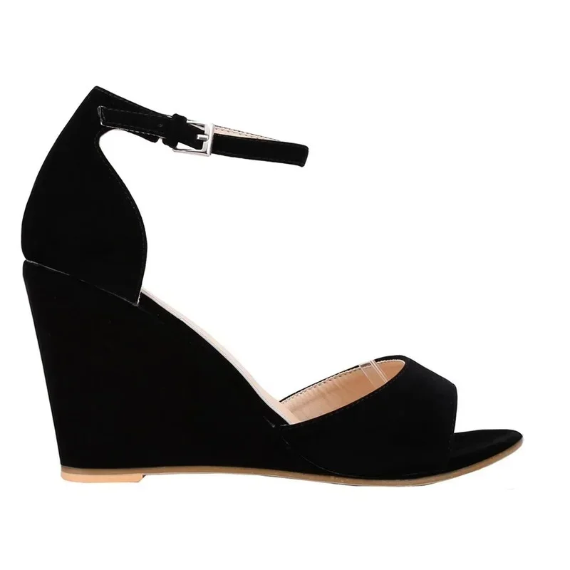 New Women Sandals Sexy Open Toe Ankle Strap Buckle Wedge High Heels Platform Sandals Party Wedding Dress Ladies Shoes Plus Size New Women Sandals Sexy Open Toe Ankle Strap Buckle Wedge High Heels Platform Sandals Party Wedding Dress Ladies Shoes Plus Size