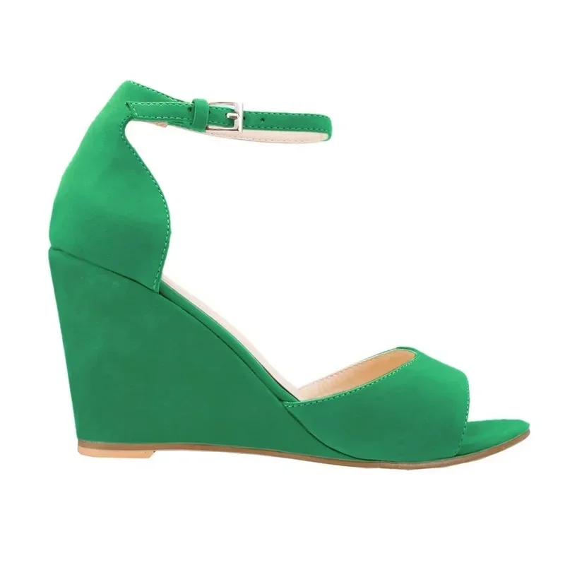 New Women Sandals Sexy Open Toe Ankle Strap Buckle Wedge High Heels Platform Sandals Party Wedding Dress Ladies Shoes Plus Size New Women Sandals Sexy Open Toe Ankle Strap Buckle Wedge High Heels Platform Sandals Party Wedding Dress Ladies Shoes Plus Size