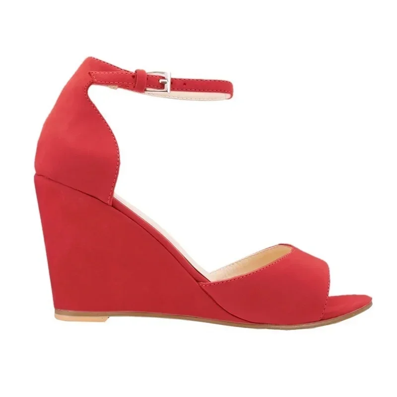 New Women Sandals Sexy Open Toe Ankle Strap Buckle Wedge High Heels Platform Sandals Party Wedding Dress Ladies Shoes Plus Size New Women Sandals Sexy Open Toe Ankle Strap Buckle Wedge High Heels Platform Sandals Party Wedding Dress Ladies Shoes Plus Size