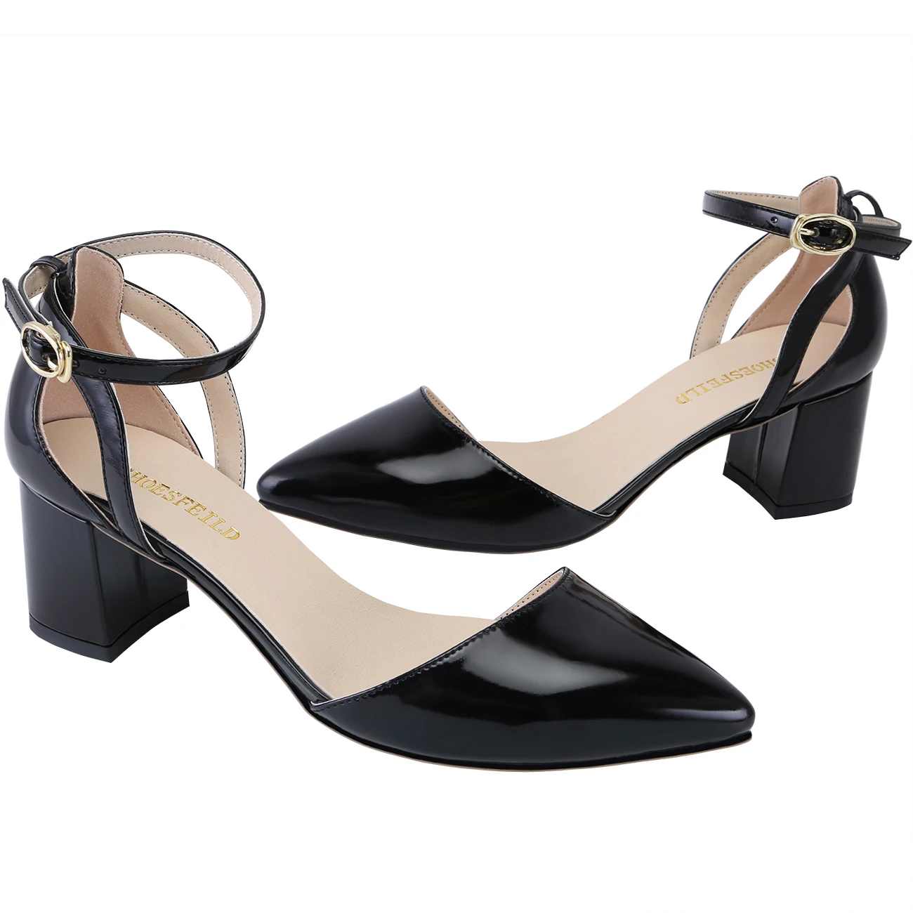 2026 Summer Women Sandals Sexy 5cm Single Work OL Thick High Heels Matte Pointed Toe Pumps Shollow Mouth Party Red Wedding Shoes