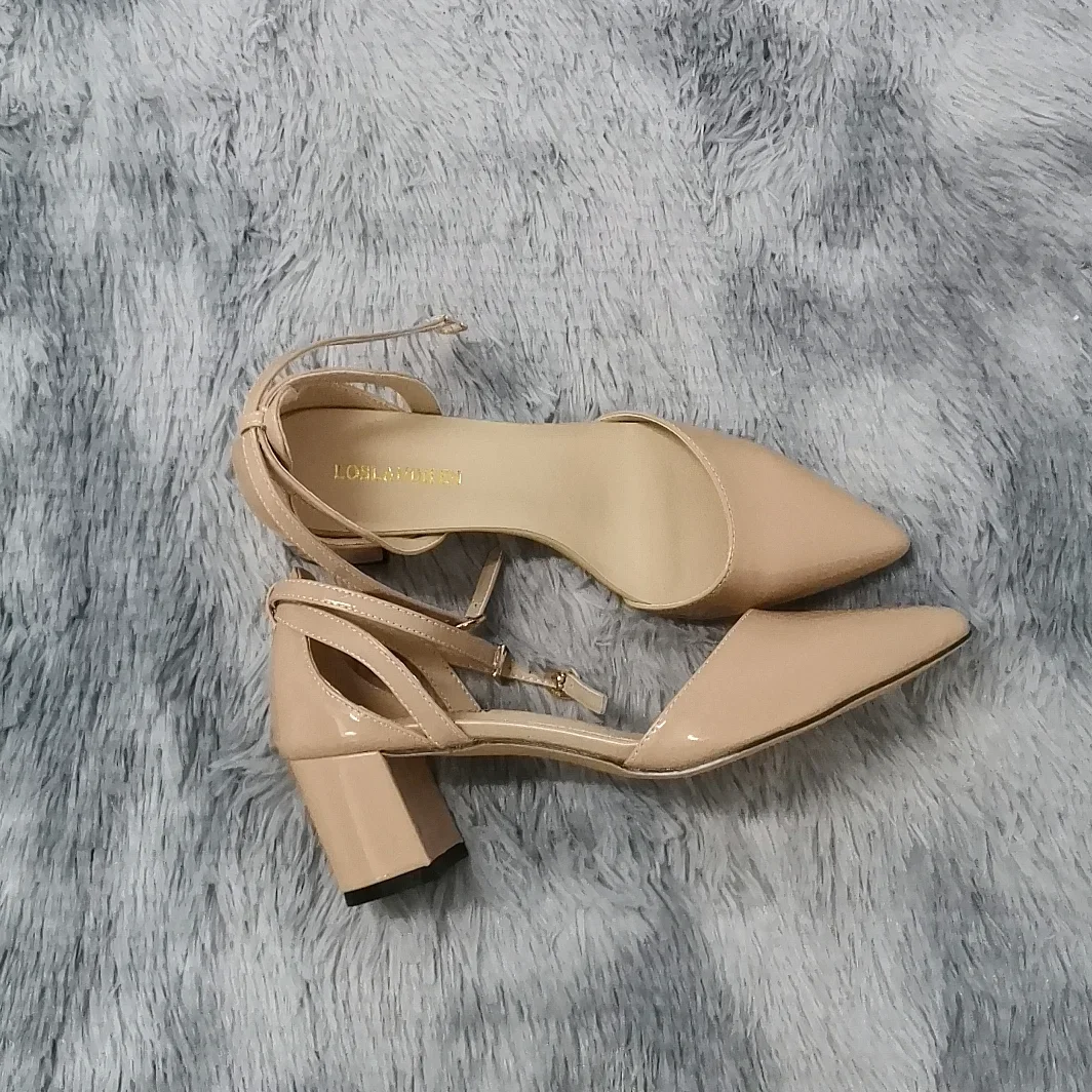 2026 Summer Women Sandals Sexy 5cm Single Work OL Thick High Heels Matte Pointed Toe Pumps Shollow Mouth Party Red Wedding Shoes 2026 Summer Women Sandals Sexy 5cm Single Work OL Thick High Heels Matte Pointed Toe Pumps Shollow Mouth Party Red Wedding Shoes