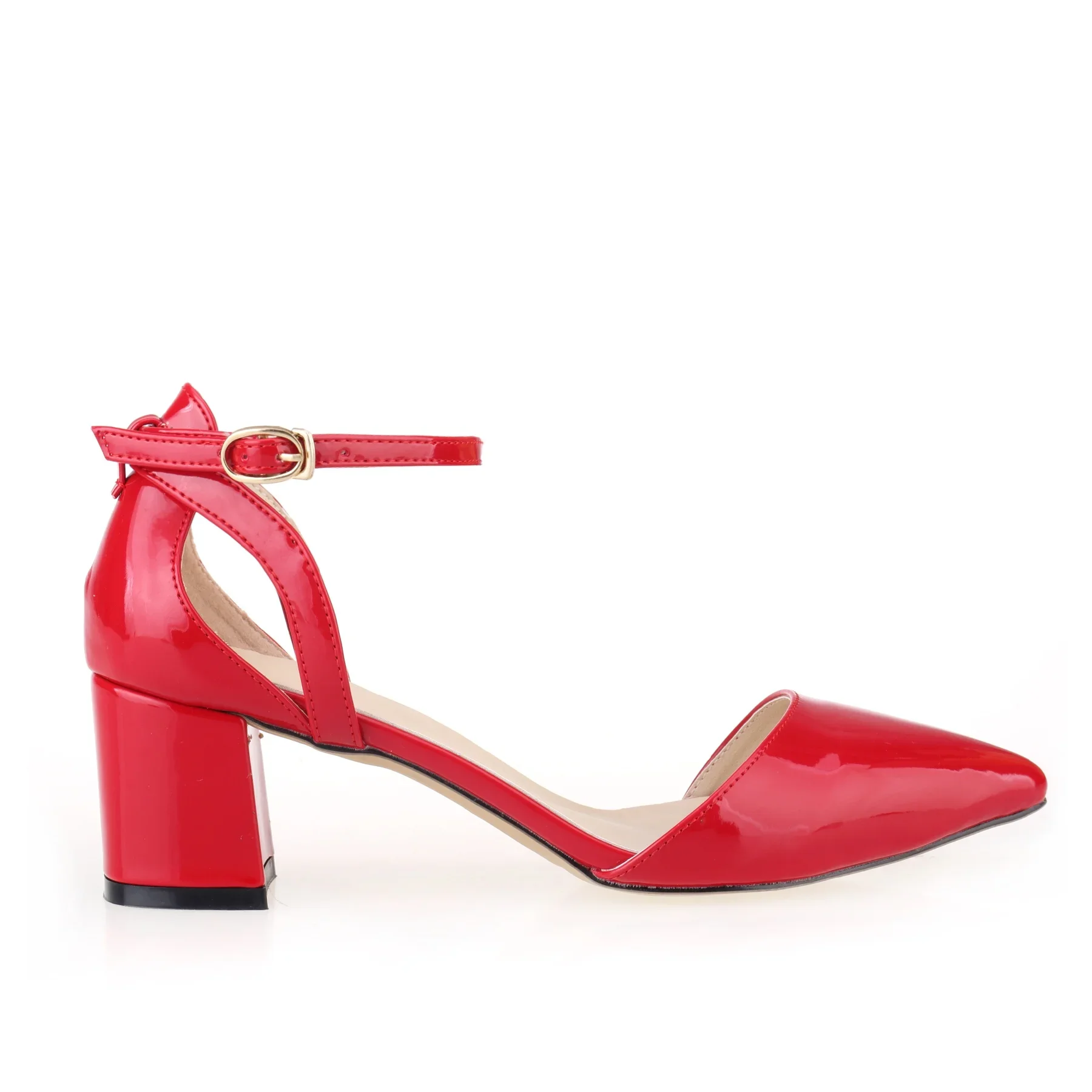 2026 Summer Women Sandals Sexy 5cm Single Work OL Thick High Heels Matte Pointed Toe Pumps Shollow Mouth Party Red Wedding Shoes 2026 Summer Women Sandals Sexy 5cm Single Work OL Thick High Heels Matte Pointed Toe Pumps Shollow Mouth Party Red Wedding Shoes