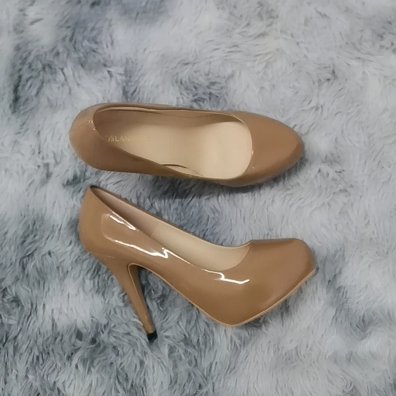 2026 New Women Pumps Autumn Round Toes High Heels Fashion Sexy 12cm Heel Banquet Platform Stilettos Wedding Prom Shoes Plus Size