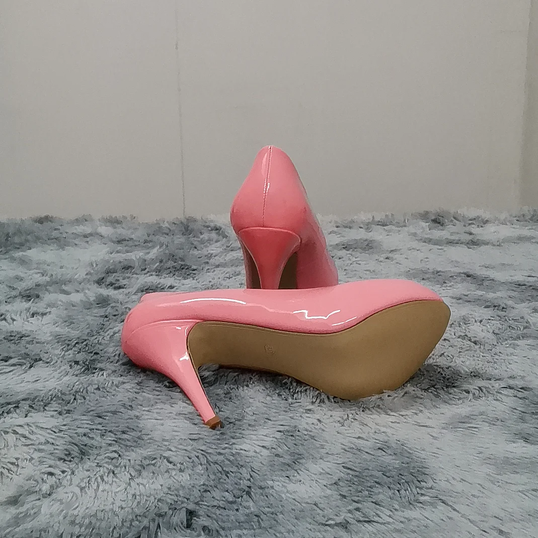 2026 New Women Pumps Autumn Round Toes High Heels Fashion Sexy 12cm Heel Banquet Platform Stilettos Wedding Prom Shoes Plus Size