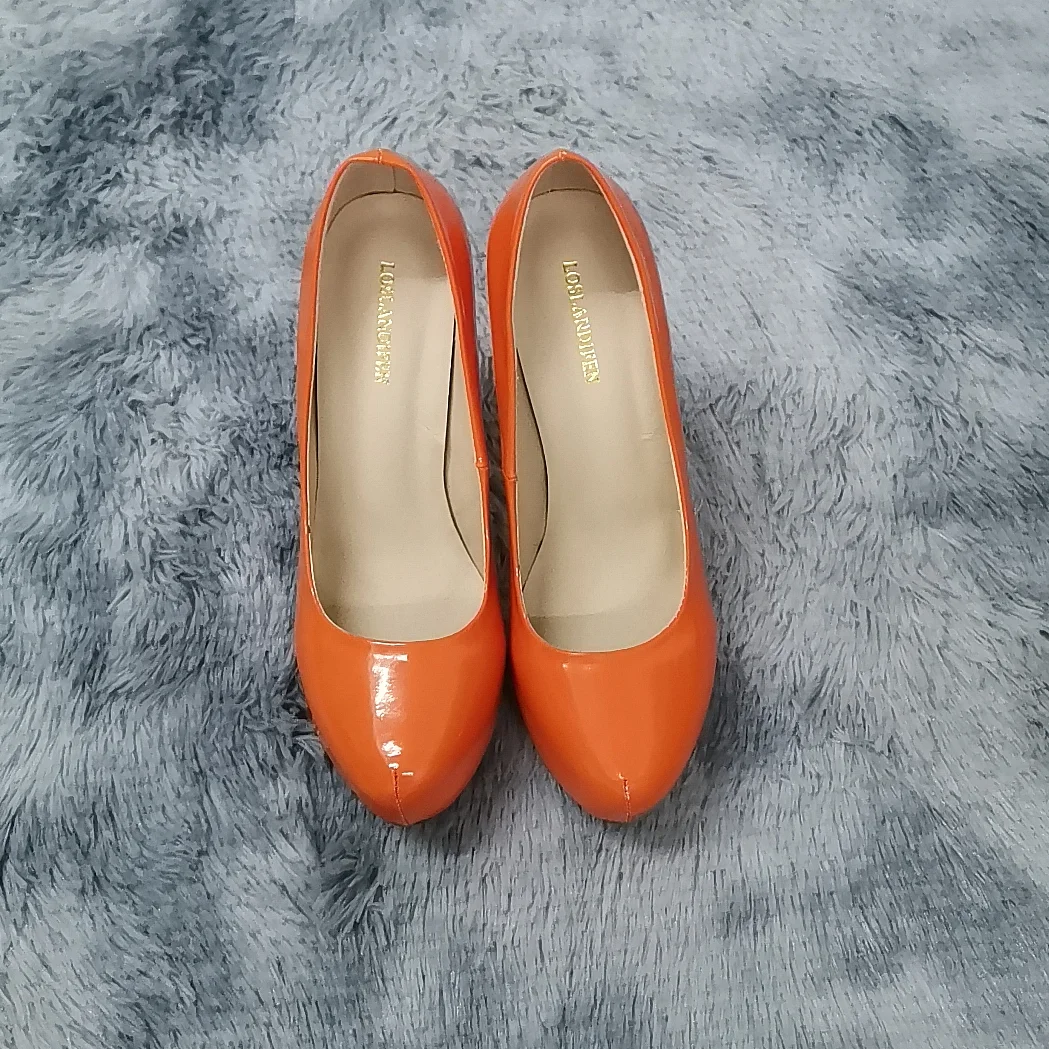 2026 New Women Pumps Autumn Round Toes High Heels Fashion Sexy 12cm Heel Banquet Platform Stilettos Wedding Prom Shoes Plus Size