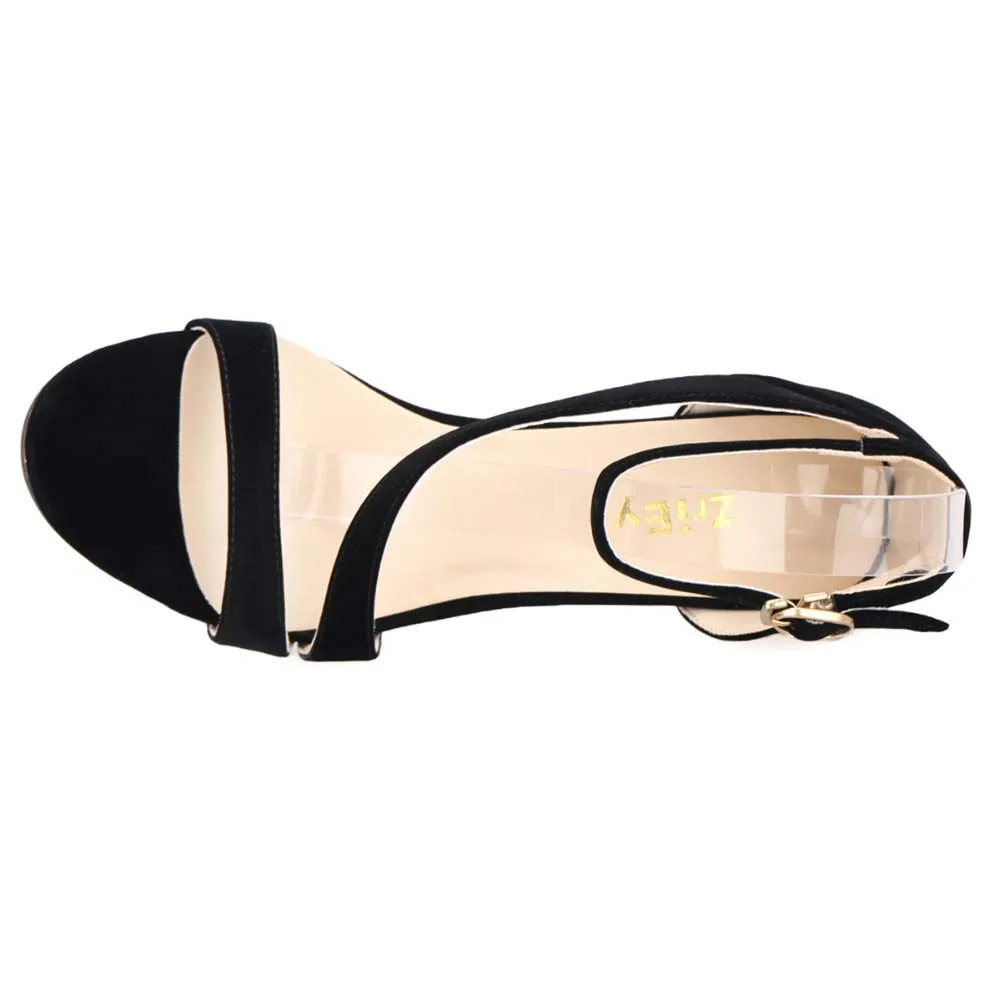 2026 New Women Sandals Sexy Open Toe Ankle Straps High Heels Stilettos Suede Wedding Shoes 11CM Thin  Sandalias 102-8VE