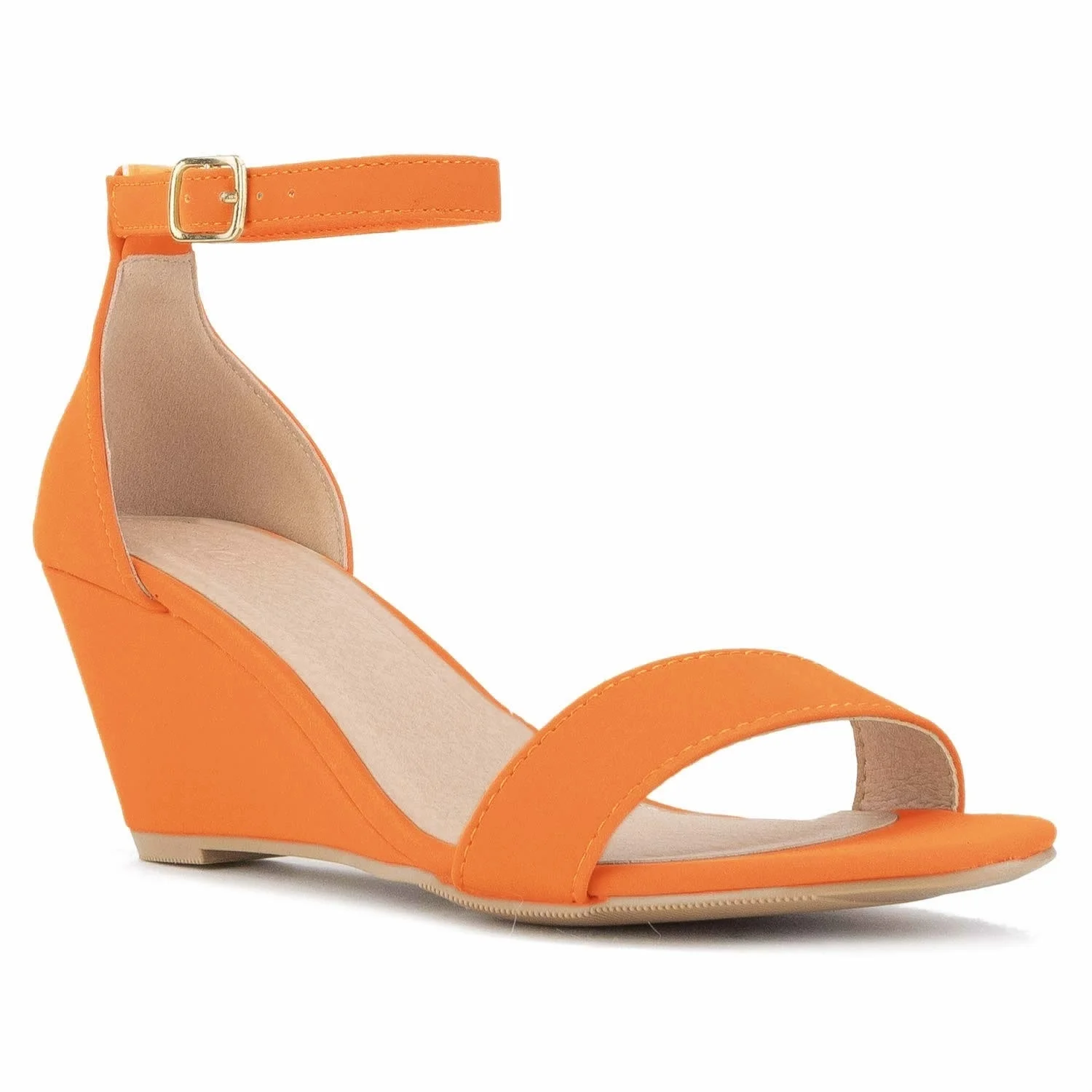 Newest Women Sandals Sexy 8cm Pointed Toe Thin High Heels Wedge Platform Ankle Strap Sandal Party Girl Black Nude Wedding Shoes